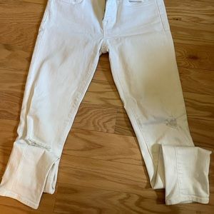 Jbrand white skinny jeans